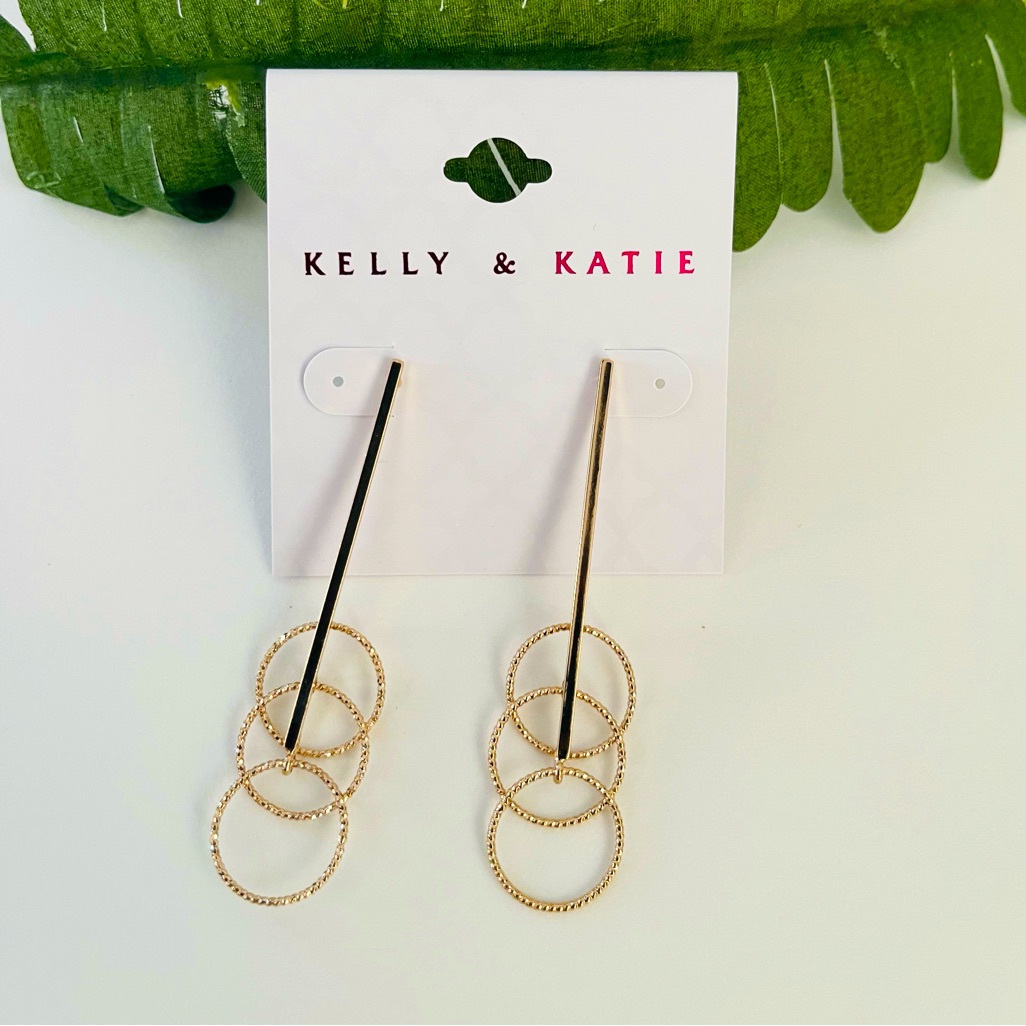 Kelly & Katie Gold Plated Earrings